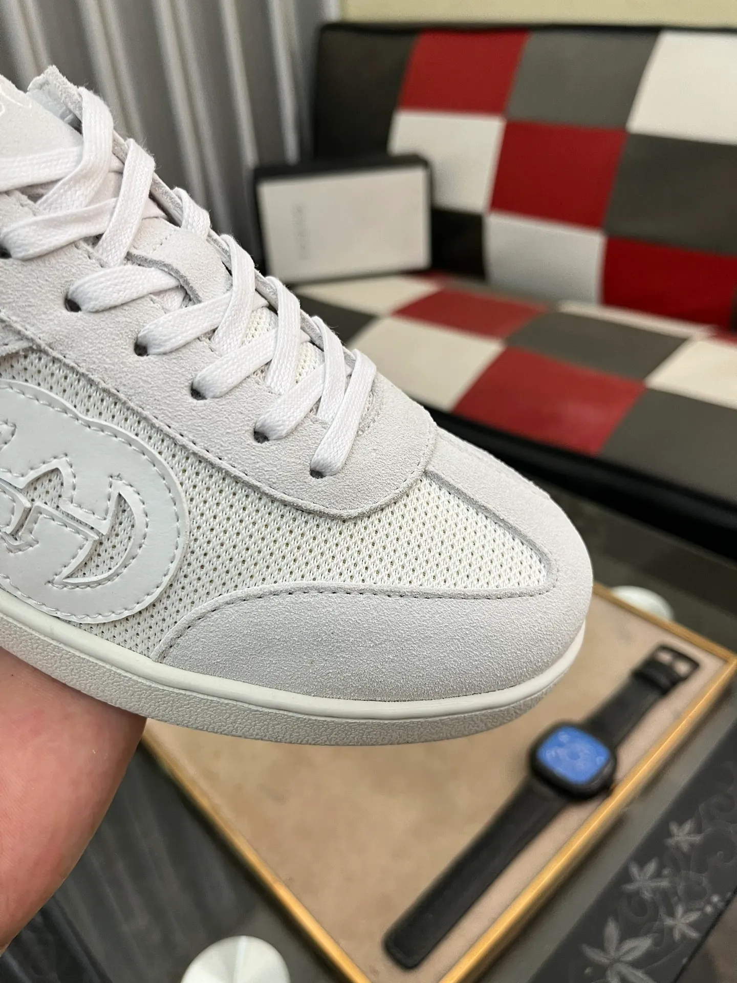 Men's shoes💰380⌚️⌚️[GUCCI] Gucci men's casual shoes are absolutely popular🔥The ultimate matching item for trendy men! The charm of super texture is irresistible, the main recommendation, the flower leather color is bright! The upper is made of high-quality cowhide + brand printed fabric, sheepskin feet, wear-resistant rubber sole, noble and elegant! Extremely comfortable🎁🎁You can be as handsome as you want💪 38-447️⃣colors available